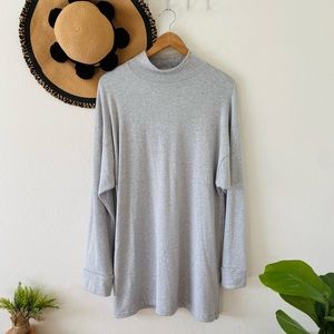 Reformation Gray Long Sleeve Dress